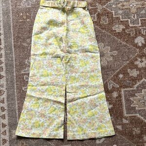 Zimmermann Floral High-Waisted Pants with Belt